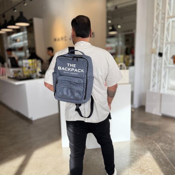 Last 2‼️Marc Jacobs Canvas Backpack H301M06SP21 & Receipt - Picture 11 of 16